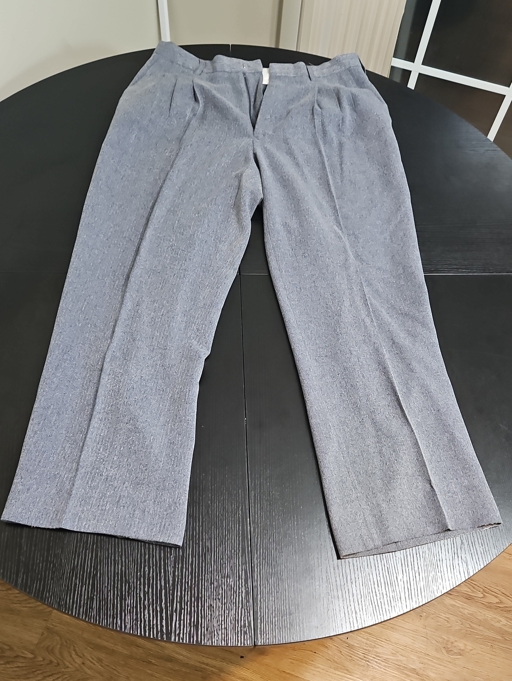 Light Gray Textured Dress Pants